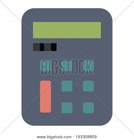 calculator math isolated icon vector illustration design