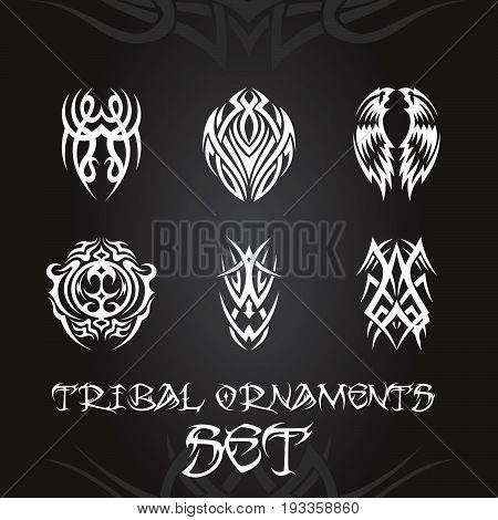Tribal Ornaments And Tattoo Set 9.eps