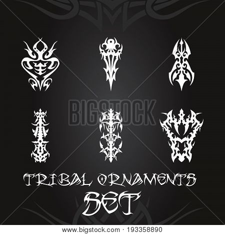 Tribal Ornaments And Tattoo Set 17.eps