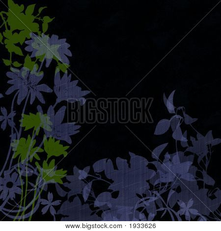 Graficzny kwiaty w sylwetka