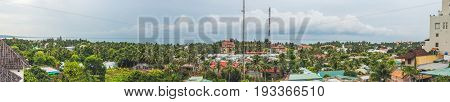 Big Panorama Of The City Of Muine Vietnam. View From Muine Hills