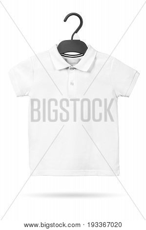 White t shirt isolated on white background