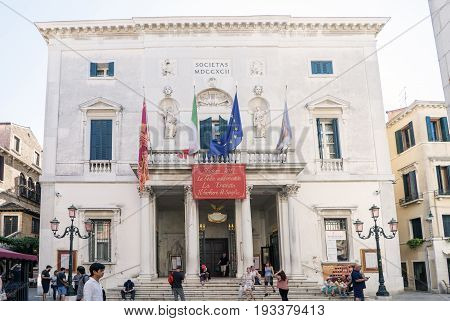 Various Views Of The Tourist City Of Venice, Italy