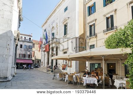 Various Views Of The Tourist City Of Venice, Italy