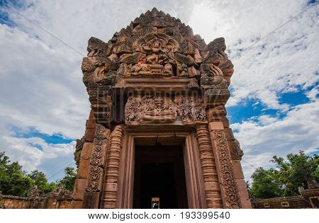 Buriram,Thailand- june 24,2017 : Landmark Phanomrung historial park,Buriram,Thailand .