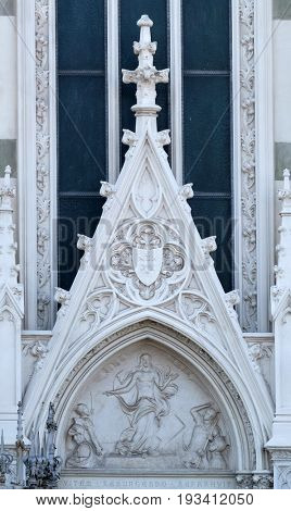 ROME, ITALY - SEPTEMBER 02: Resurrection of Christ, Sacro Cuore del Suffragio church in Rome, Italy  on September 02, 2016.