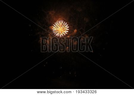 The final fireworks of 