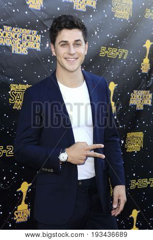 BURBANK - JUN 28: David Henrie at the 43rd Annual Saturn Awards at The Castaway on June 28, 2017 in Burbank, California