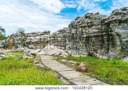 Pa Hin Ngam National Park in Chaiyaphum Thailand