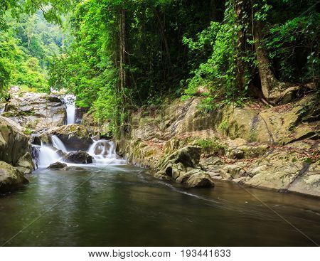 khao soidao waterfall at chanthaburi in Thailand