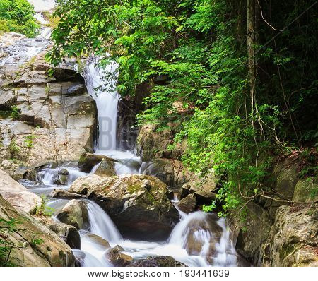 khao soidao waterfall at chanthaburi in Thailand
