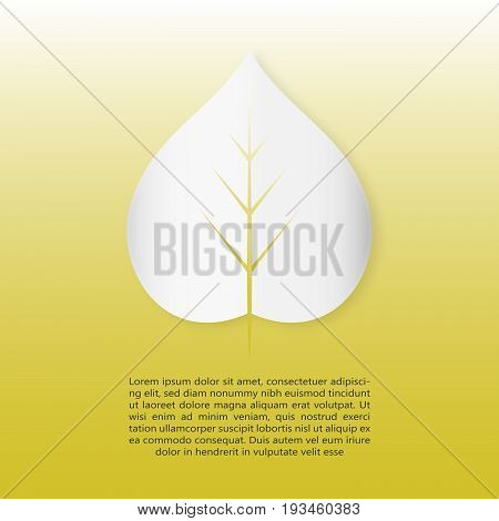 A background with a stylized leaf and text space. EPS 10