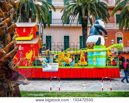 Hdr Carnival Celebrations In Loano