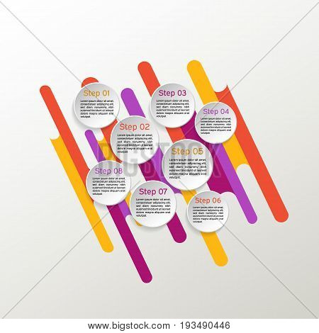 Vector circle infographic. Business diagrams, presentations and charts