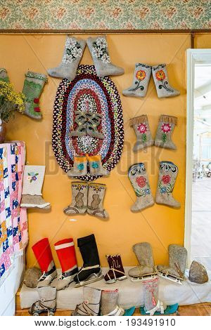 Russian Valenki Felt Boot Museum, Myshkin, Russia