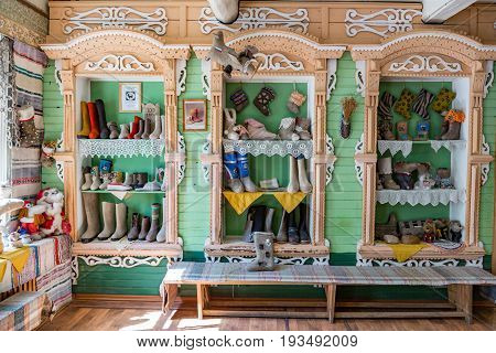 Russian Valenki Felt Boot Museum, Myshkin, Russia