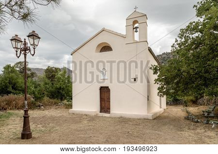 Chapelle St Francois Outside Village Of Zilia In Corsica