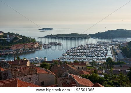Beautiful View Of Vrsar Port At Sunset-Istria, Croatia