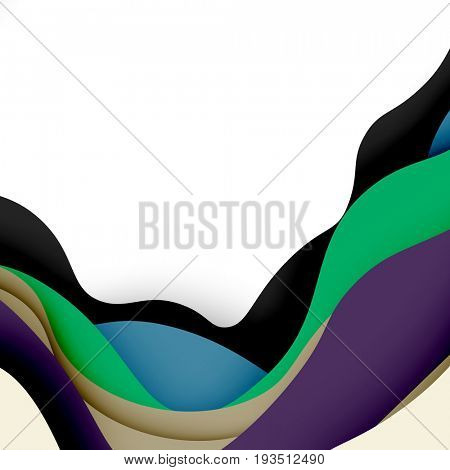 3d abstract background with cut shapes, business presentation, flyer template