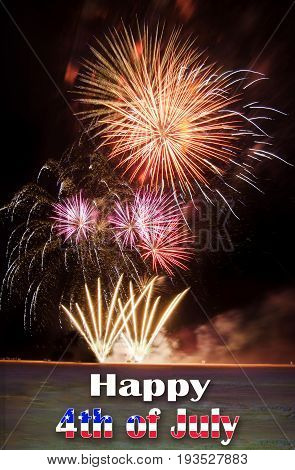 Happy 4Th Of Jully With Fireworks