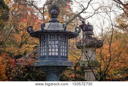 Traditional Lanterns In Kyoto, Japan