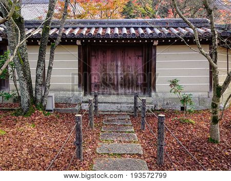 Details Of Shinto Shrine In Kyoto, Japan