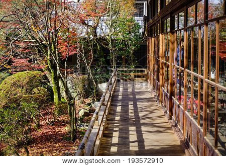 Details Of Shinto Shrine In Kyoto, Japan