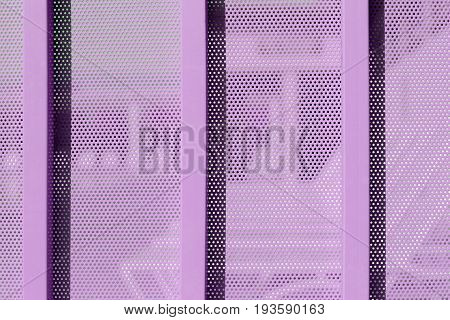 Background Sheet Of Metal Covered With Lines Of Circular Holes