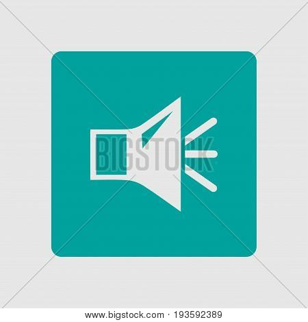 Loud speaker icon. Speaker volume sign icon. Sound symbol. Flat design style.