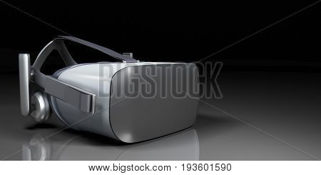Vr Virtual Reality Headset Half Turned Front View Isolated On White Background Vr Is An Immersive Ex