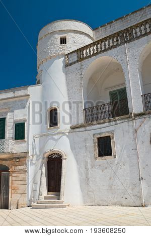 Amati Tower of Cisternino. Puglia. Southern Italy.