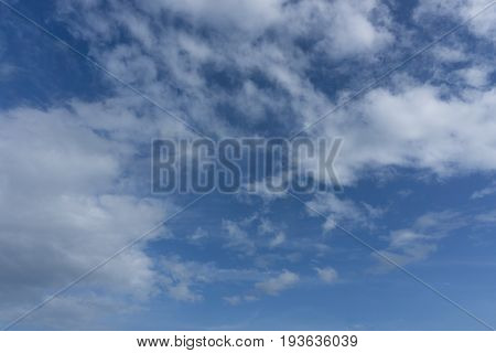beautiful blue sky and nice cloud shape. for background