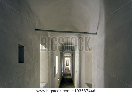 Rome Italy april 17 2017: Passetto di Borgo was a secret elevated passage between Vatican city and Castle of St Angel in Rome.