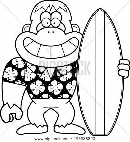 Cartoon Yeti Summer