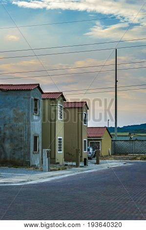 Outskirt condominium houses at Guayaquil city, Ecuador