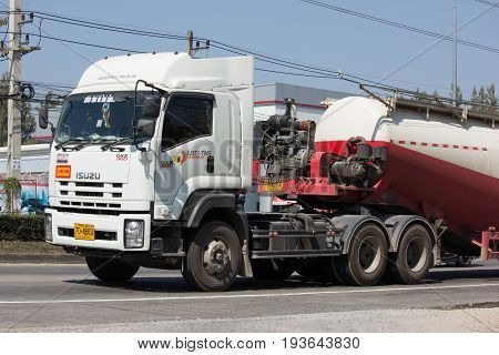 Cement Truck Of Just In Time Express Logistic Company.