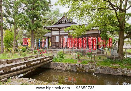 DAISEN JAPAN - MAY 26 2017: Naganobeyama Daisen Temple in Daisen Akita Prefecture Japan