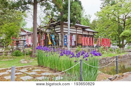 DAISEN JAPAN - MAY 26 2017: Naganobeyama Daisen Temple in Daisen Akita Prefecture Japan