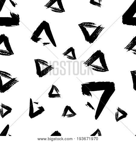 seamless pattern grunge geometry textile. Vector illustration