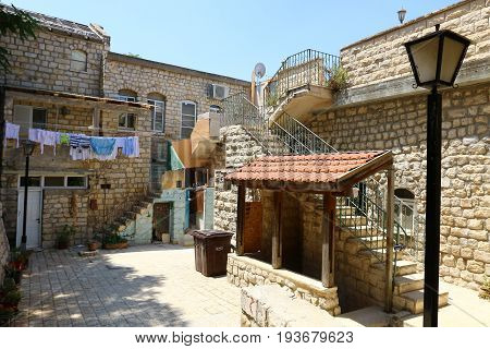 The ancient city of Safed in the north of Israel, the city of Kabbalists