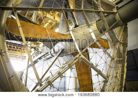Ship Tour USS Kearsarge (LHD 3) Wasp-class amphibious assault ship: Fan blades of the LCAC, air cushion landing craft, used to transport equipment and personnel. Fleet Week NEW YORK MAY 25 2017.
