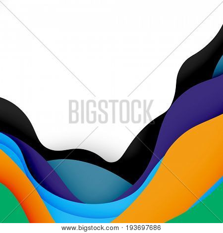 3d abstract background with cut shapes, business presentation, flyer template