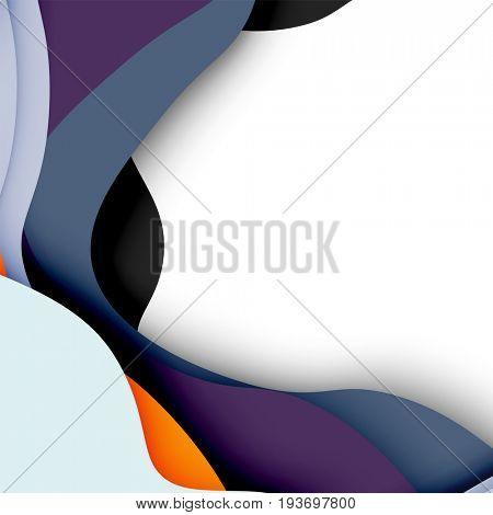 3d abstract background with cut shapes, business presentation, flyer template