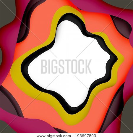 3d abstract background with cut shapes, business presentation, flyer template