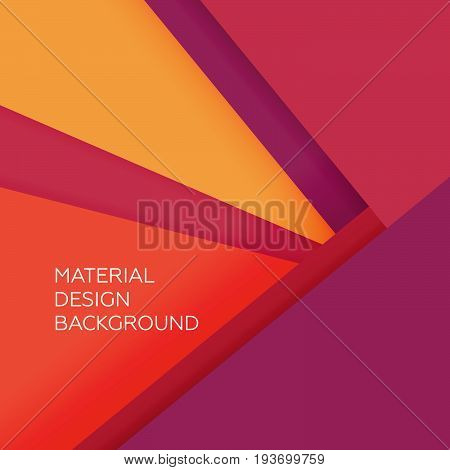 Material modern flat design with shadows background. Geometric vector texture