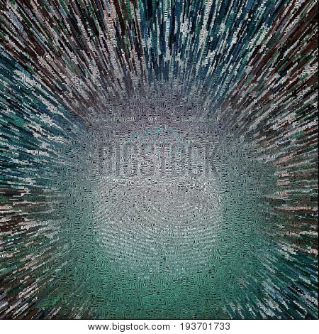 Abstract painting. Fingerprint   3D rendering  Image composed entirely of text, words