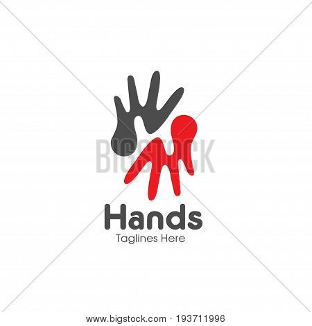 letter H hands, Care logo, togetherness concept logo, Union abstract hands logo, Hands closeup vector, Abstract hands logo