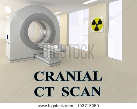 Cranial Ct Scan Concept