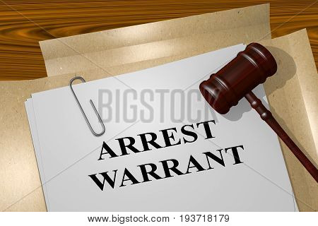 Arrest Warrant Concept