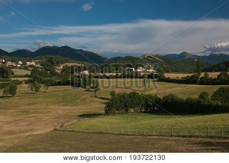 View of Umbria countryside near Monteleone di Spoleto